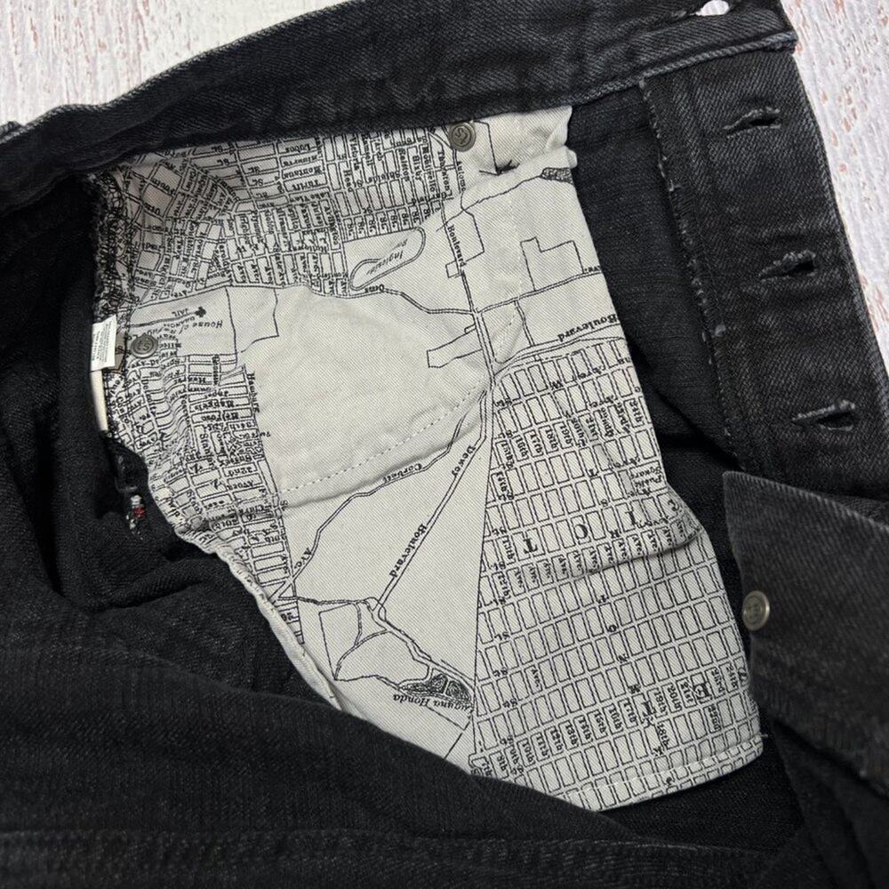 TAYLOR STITCH The Slim Organic Cotton Selvage Jean SIZE 35 x 27 Black Wash Denim - Picture 5 of 13